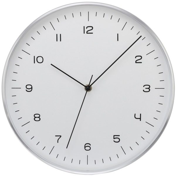 Timekeeper 668025 Silver Fine Line Clock