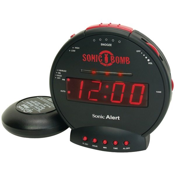 Sonic Alert SBB500ss Sonic Bomb Alarm Clock with Super Shaker