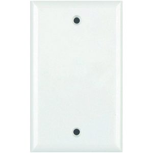 DataComm Electronics 21-0026 Standard Blank Wall Plate (White)