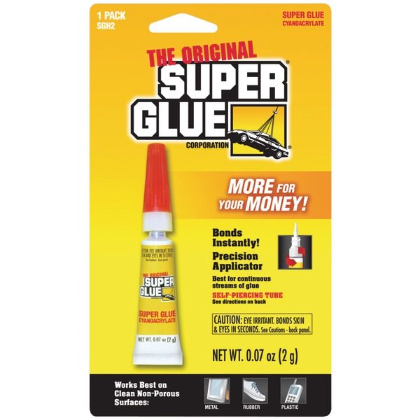 The Original SuperGlue SGH2-12 Super Glue Tube (Single Pack)