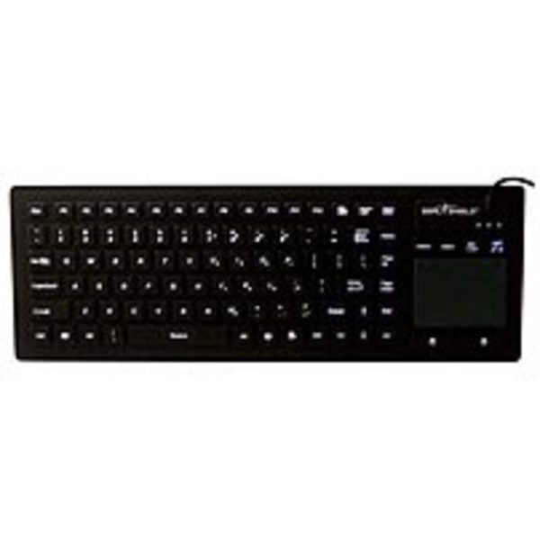 Seal Shield Touch Glow 2 S90PG2 All-In-One Keyboard - 90 Keys - USB - Black