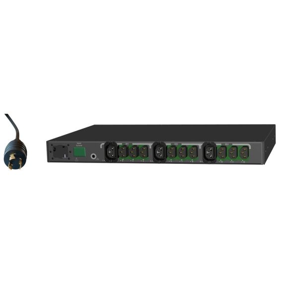 Server Technology 1-Phase 208-240V 30A With NEMA L6-30P 1U 12-C13 12-Outs PDU C2WG12SM-2CJA2D3