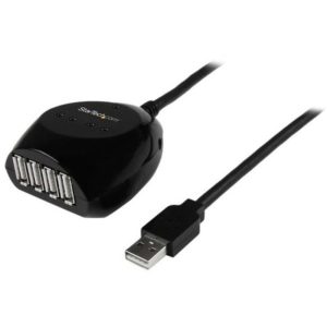 StarTech.com 15m USB 2.0 Active Cable with 4 Port Hub - USB - External - 4 USB Port(s) - 4 USB 2.0 Port(s)