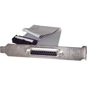 StarTech.com 16in DB25 Parallel Female to IDC 25 Pin Header Slot Plate - 16 - 1 x DB-25 Female Parallel - 1 x IDC Female Parallel - Gray