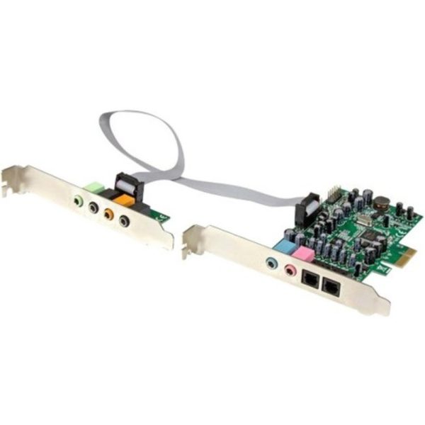 StarTech.com 7.1 Channel Sound Card - PCI Express - 24-bit - 192KHz - 7.1 Sound Channels - Internal - C-Media CM8828 - PCI Express x1 - 92 dB - S/PDIF Out