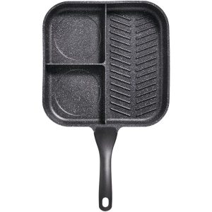 THE ROCK by Starfrit 030326-004-0000 THE ROCK by Starfrit 11" 3-in-1 Breakfast Pan with Bakelite Handle