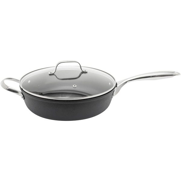 THE ROCK by Starfrit 034723-002-0000 THE ROCK by Starfrit 11-Inch Deep Diamond Fry Pan