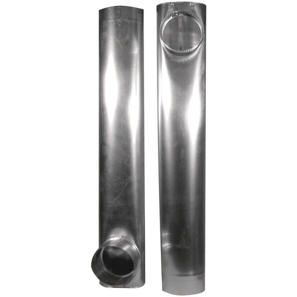 Deflecto DAF2 Skinny Duct Telescoping Aluminum Vent (27"- 48")