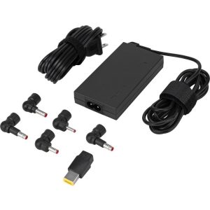 Targus APA52US 65W AC Ultra-Slim Universal Laptop Charger - 5 Tips - Black