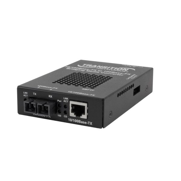 Transition Bridging 10/100Base-TX To 100Base-FX Media Converter SBFTF1011-105-NA