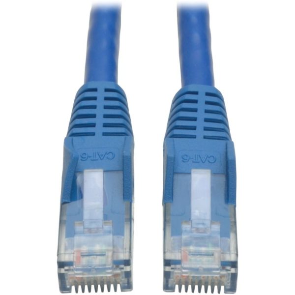 Tripp Lite 10ft Cat6 Gigabit Snagless Molded Patch Cable RJ45 M/M Blue 10' - 10ft - 1 x RJ-45 Male - 1 x RJ-45 Male - Blue