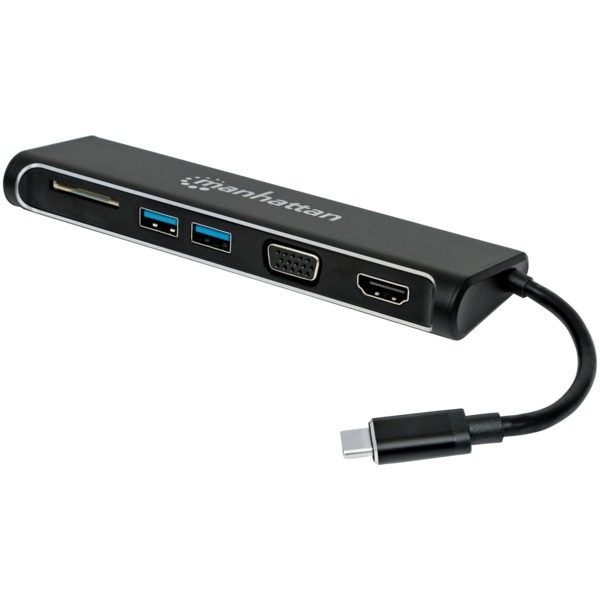 Manhattan 152631 SuperSpeed USB-C to HDMI/VGA 4-in-1 Docking Converter