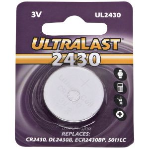 Ultralast UL2430 UL2430 CR2430 Lithium Coin Cell Battery