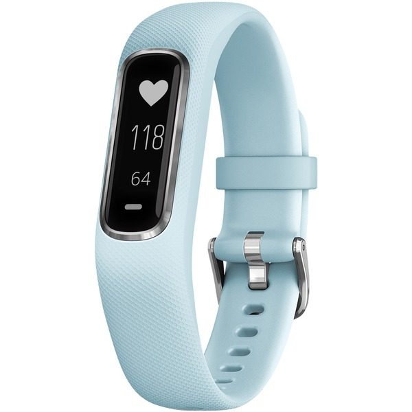 Garmin 010-01995-14 vivosmart 4 Activity Tracker (Azure Blue with Silver Hardware