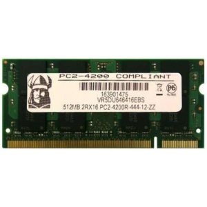 Viking VR5DU646416EBS 512 MB Memory Module - 512 MB DDR2 - PC-4200 - 200-Pin SODIMM - CL4 - Non-ECC