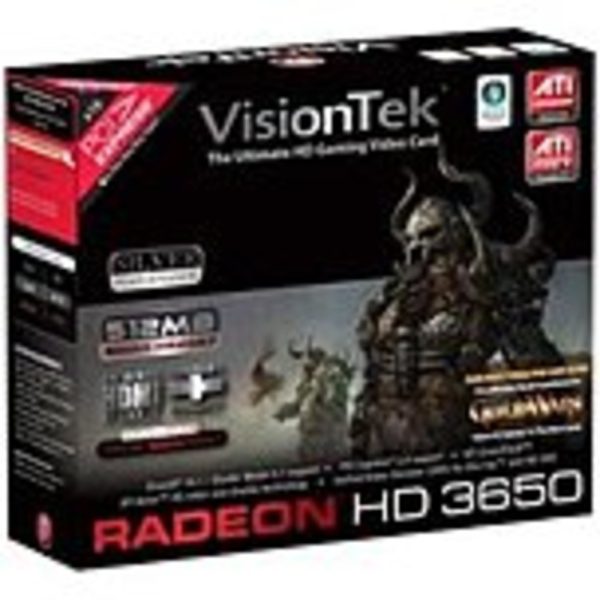 VisionTek 900232 ATI Radeon HD 3650 Video Card - 512 MB GDDR2 - PCI Express 2.0 x16 - DVI