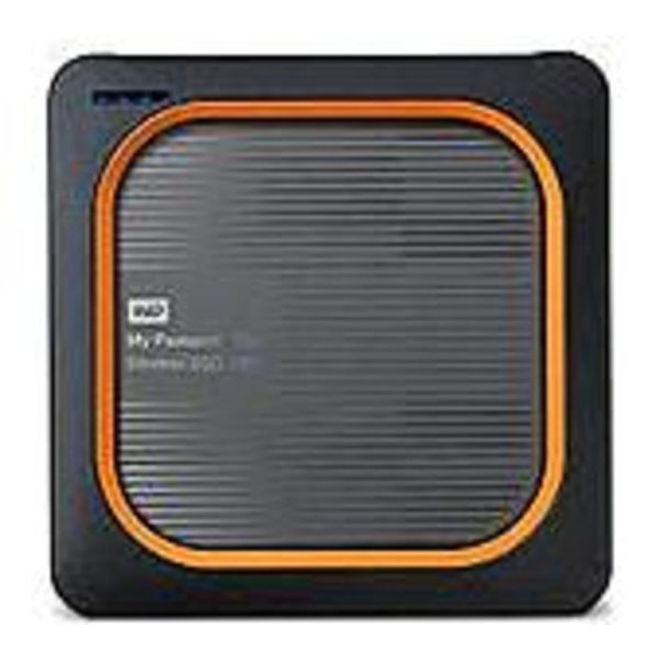 WD My Passport Wireless WDBAMJ0020BGY-NESN 2 TB Network Solid State Drive - External - Portable - Notebook Device Supported