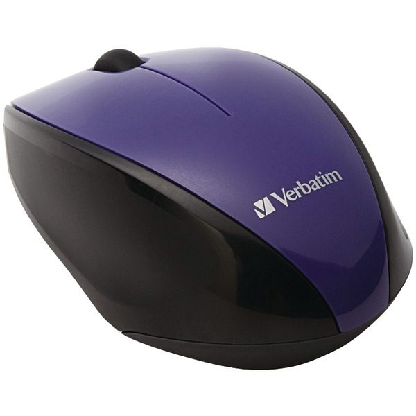 Verbatim 97994 Wireless Multi-Trac Blue LED Optical Mouse (Purple)