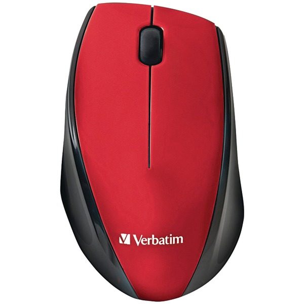 Verbatim 97995 Wireless Multi-Trac Blue LED Optical Mouse (Red)