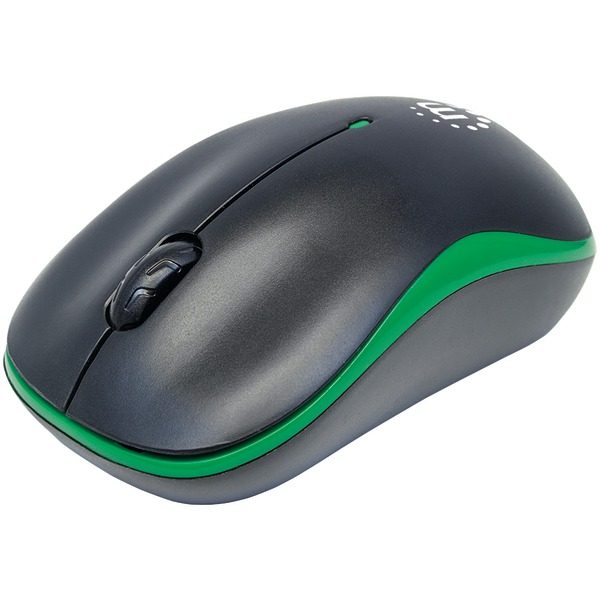 Manhattan 179393 Success Wireless Optical Mouse (Green/Black)