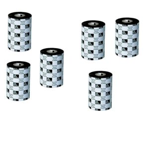 Zebra 5319 Label Wax Ribbon 2.5x1189 Feet 64MMx362M Black 6-Pack 800010002 800010-002