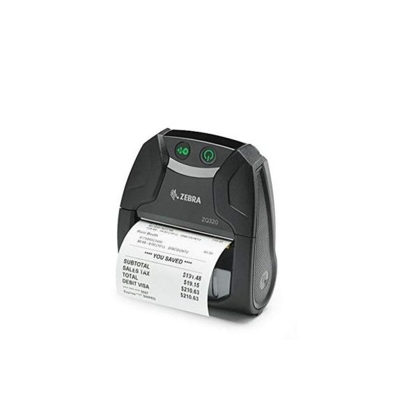 Zebra ZQ320 Portable Monochrome Direct Thermal Label BlueTooth Printer ZQ32-A0E02T0-00