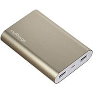 myCharge RZ12D Razor Ultra Portable Power Bank - 12000 mAh - Gold