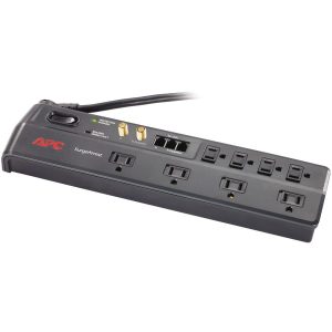 APC P8VT3 8-Outlet Essential SurgeArrest Surge Protector (Telephone & Coaxial Protection)