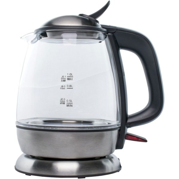 Brentwood Appliances KT-1910BK 1-Liter Cordless Glass Electric Kettle