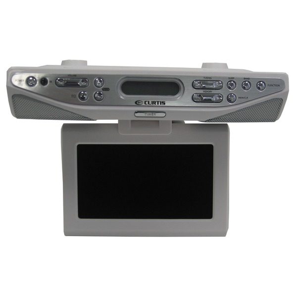 Curtis KCR2610 Under-Counter/Under-Cabinet 7-Inch TV Clock Radio