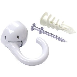 Hangman EHO-W Indoor/Outdoor Elephant Ceiling Hook (White)