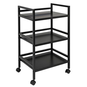 Honey-Can-Do CRT-03092 Metal Rolling Cart (Black)