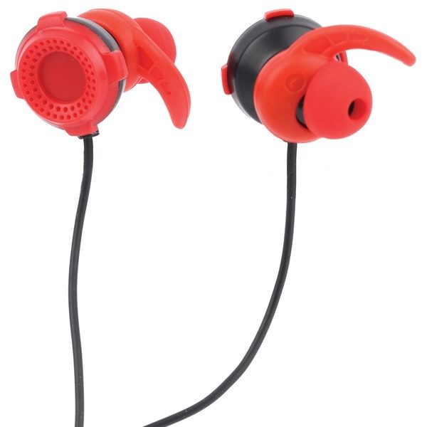 Lvlup LU701-RED Gaming Earbuds with Removable Microphone (Red)