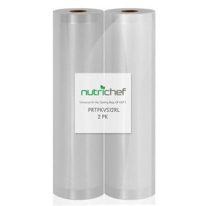 NutriChef PRTPKVS12RL Universal 8-Inch Vacuum Sealer Bags (100 Feet)