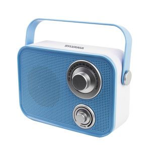 SYLVANIA SP563-BLUE Retro Design Bluetooth Speaker (Blue)