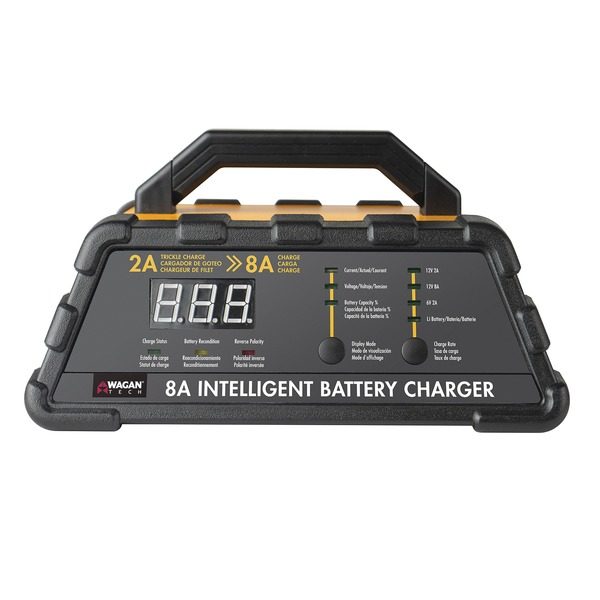 Wagan Tech 7406 8-Amp 6-Stage Intelligent Battery Charger for 6-Volt and 12-Volt Batteries