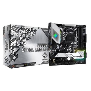 ASROCK B550M STEEL LEGEND Socket AM4/ AMD B550/ DDR4/ Quad CrossFireX/ SATA3&USB3.2/ M.2/ Micro ATX Motherboard