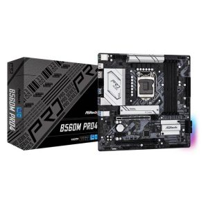 ASROCK B560M PRO4 Socket LGA1200/ Intel B560/ DDR4/ SATA3&USB3.2/ M.2/ Micro ATX Motherboard