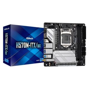 ASROCK H570M-ITX/AC LGA1200/ Intel H570/ DDR4/ SATA3&USB3.2/ M.2/ WiFi&Bluetooth/ Mini-ITX Motherboard