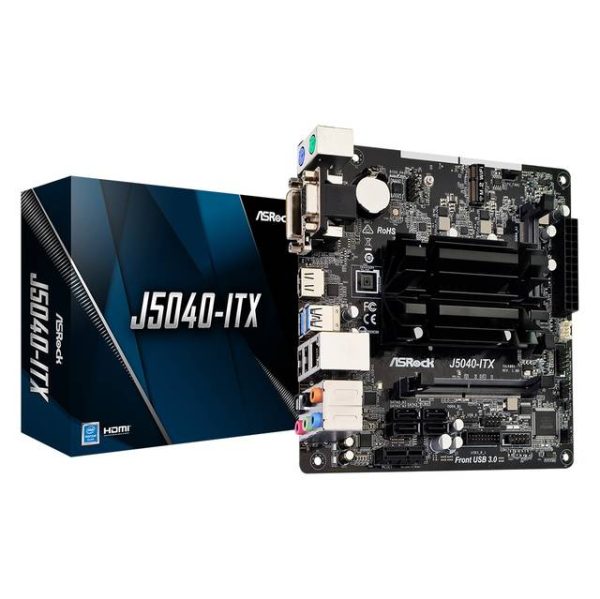 ASROCK J5040-ITX Intel Quad-Core Pentium Silver J5040 3.2GHz/ DDR4/ SATA3&USB3.2/ M.2/ Mini-ITX Motherboard & CPU Combo