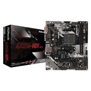 ASRock A320M-HDV R4.0 Socket AM4/ AMD Promontory A320/ DDR4/ SATA3&USB3.1/ M.2/ A&GbE/ MicroATX Motherboard