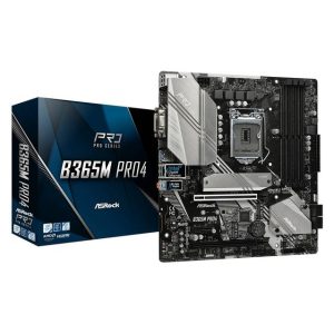 ASRock B365M PRO4 LGA1151/ Intel B365/ DDR4/ Quad CrossFireX/ SATA3&USB3.1/ M.2/ A&GbE/ MicroATX Motherboard