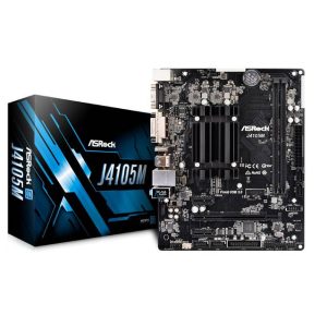 ASRock J4105M Intel J4105 2.5GHz/ DDR4/ SATA3&USB3.1/ M.2/ A&V&GbE/ MicroATX Motherboard & CPU Combo