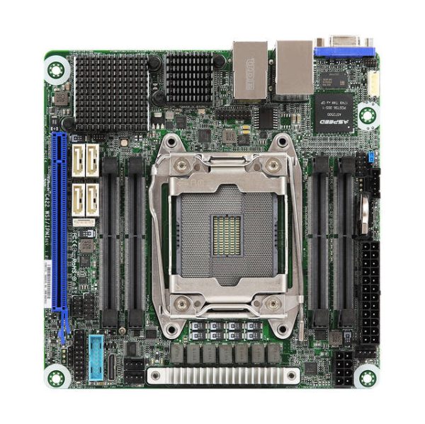 ASRock Rack C422 WSI/IPMI LGA2066/ Intel C422/ DDR4/ SATA3&USB3.0/ V&2GbE/ Mini ITX Server Motherboard