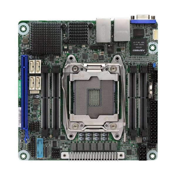 ASRock Rack X299 WSI/IPMI LGA 2066/ Intel X299/ DDR4/ SATA3&USB3.0/ V&2GbE/ Mini ITX Server Motherboard