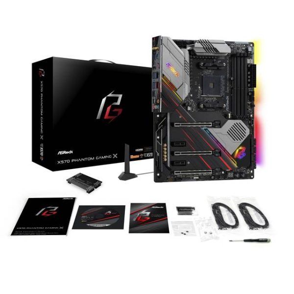 ASRock X570 PHANTOM GAMING X Socket AM4/ AMD X570/ DDR4/ PCIE 4.0/ SATA3&USB3.2/ M.2/ A&GbE/ WIFI&BT/ HDMI/ ATX Motherboard