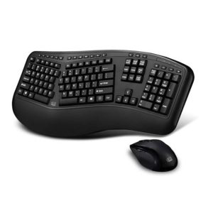 Adesso WKB-1500GB Tru-Form Media 1500 - Wireless Ergonomic Keyboard and Laser Mouse