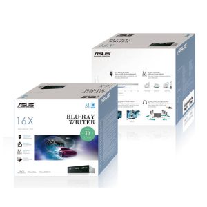 Asus BW-16D1HT 16X SATA Blu-ray Internal Writer Drive (Black)