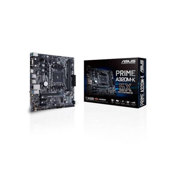 Asus PRIME A320M-K Socket AM4/ AMD A320/ DDR4/ SATA3&USB3.0/ M.2/ A&GbE/ MicroATX Motherboard