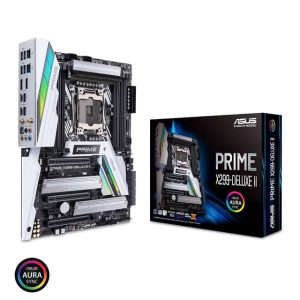 Asus PRIME X299-DELUXE II LGA2066/ Intel X299/ DDR4/ Quad CrossFireX & Quad SLI/ SATA3&USB3.1/ M.2/ WiFi/ A&2GbE/ ATX Motherboard